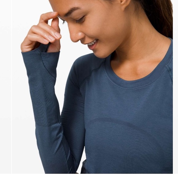 Swiftly Tech Long-Sleeve Shirt 2.0 Iron Blue - Picture 5 of 13